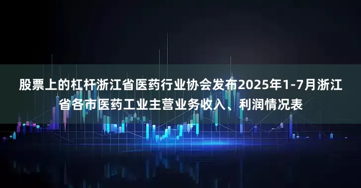 股票上的杠杆浙江省医药行业协会发布2025年1-7月浙江省各市医药工业主营业务收入、利润情况表